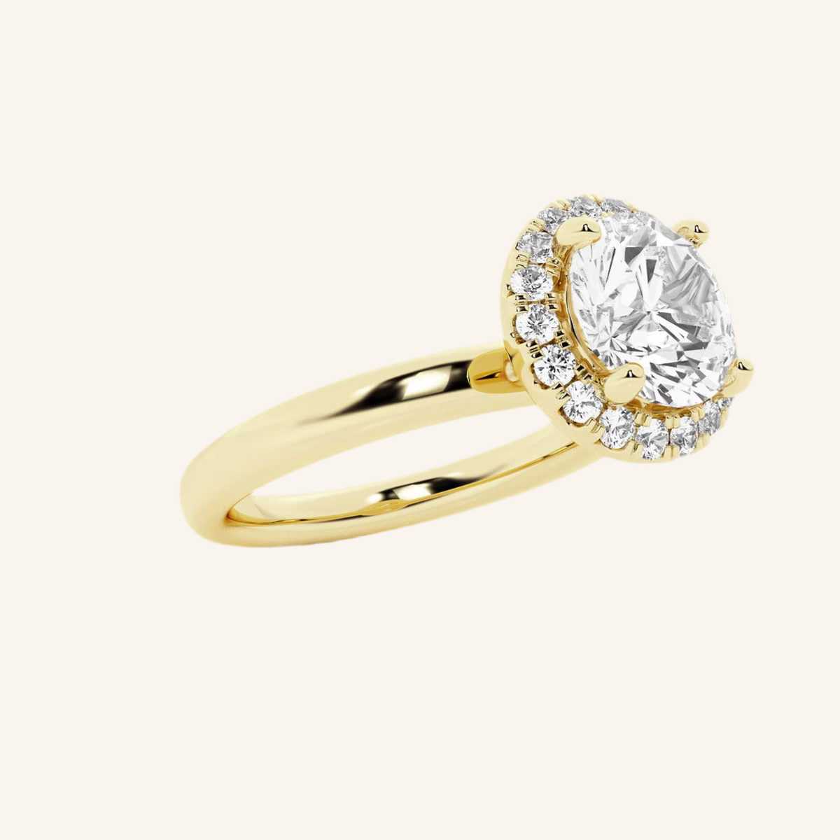 „Hailey“ Halo Brilliant Lab grown Diamant Verlobungsring Ringe Lab Diamond Labgrownlove Handgefertigt Jetzt einkaufen