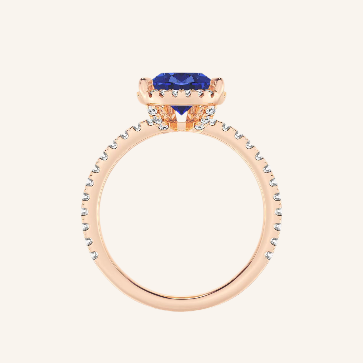 „Diana“ Halo Tropfen Lab grown Diamant Ringe Lab Diamond Labgrownlove Handgefertigt Jetzt einkaufen rose gold ring