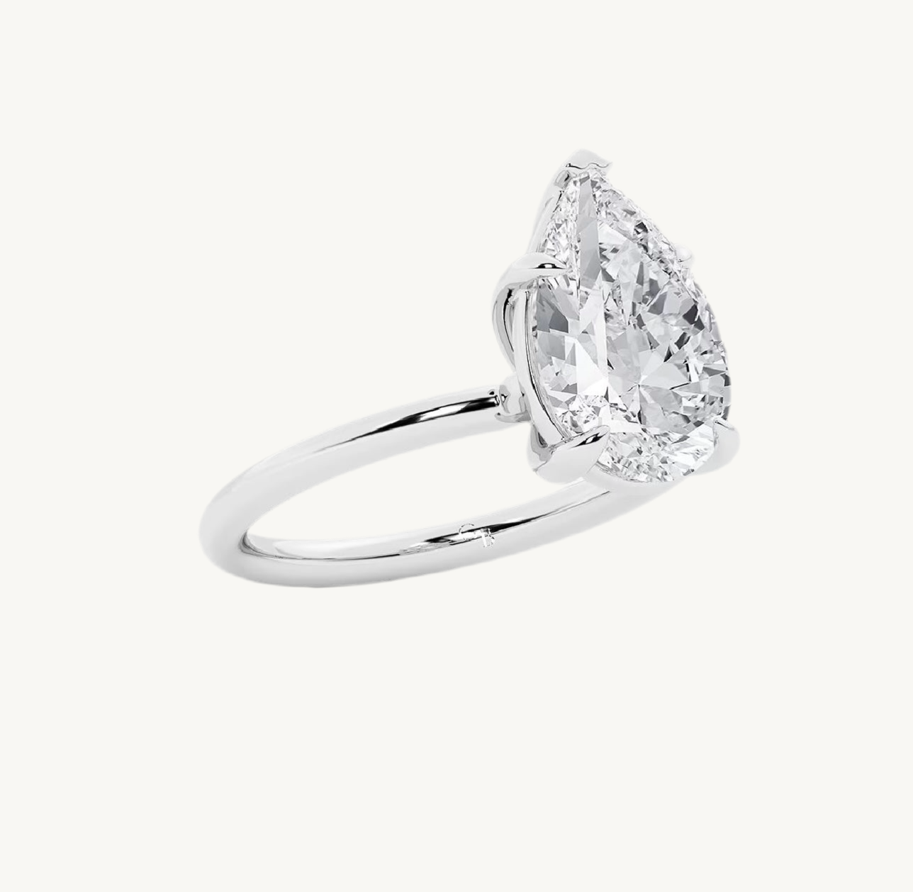 ,,Kate“ Tropfen Solitär Lab grown Diamant Ringe Lab Diamond Labgrownlove Handgefertigt Jetzt einkaufen silber ring