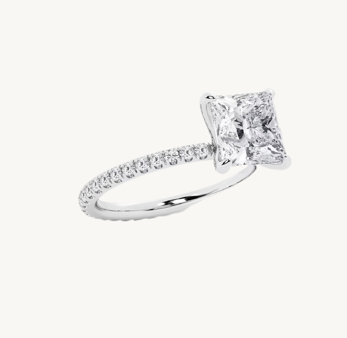„Estelle“ Princess Eternity Lab grown Diamant Ringe Lab Diamond Labgrownlove Handgefertigt Jetzt einkaufen weiß gold