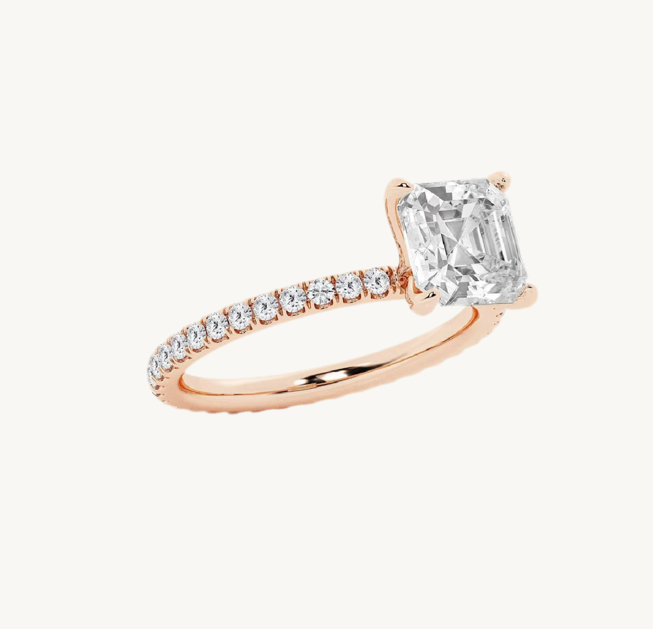 „Taylor“ Asscher Eternity Lab grown Diamant Ringe Lab Diamond Labgrownlove Handgefertigt Jetzt einkaufen rose gold