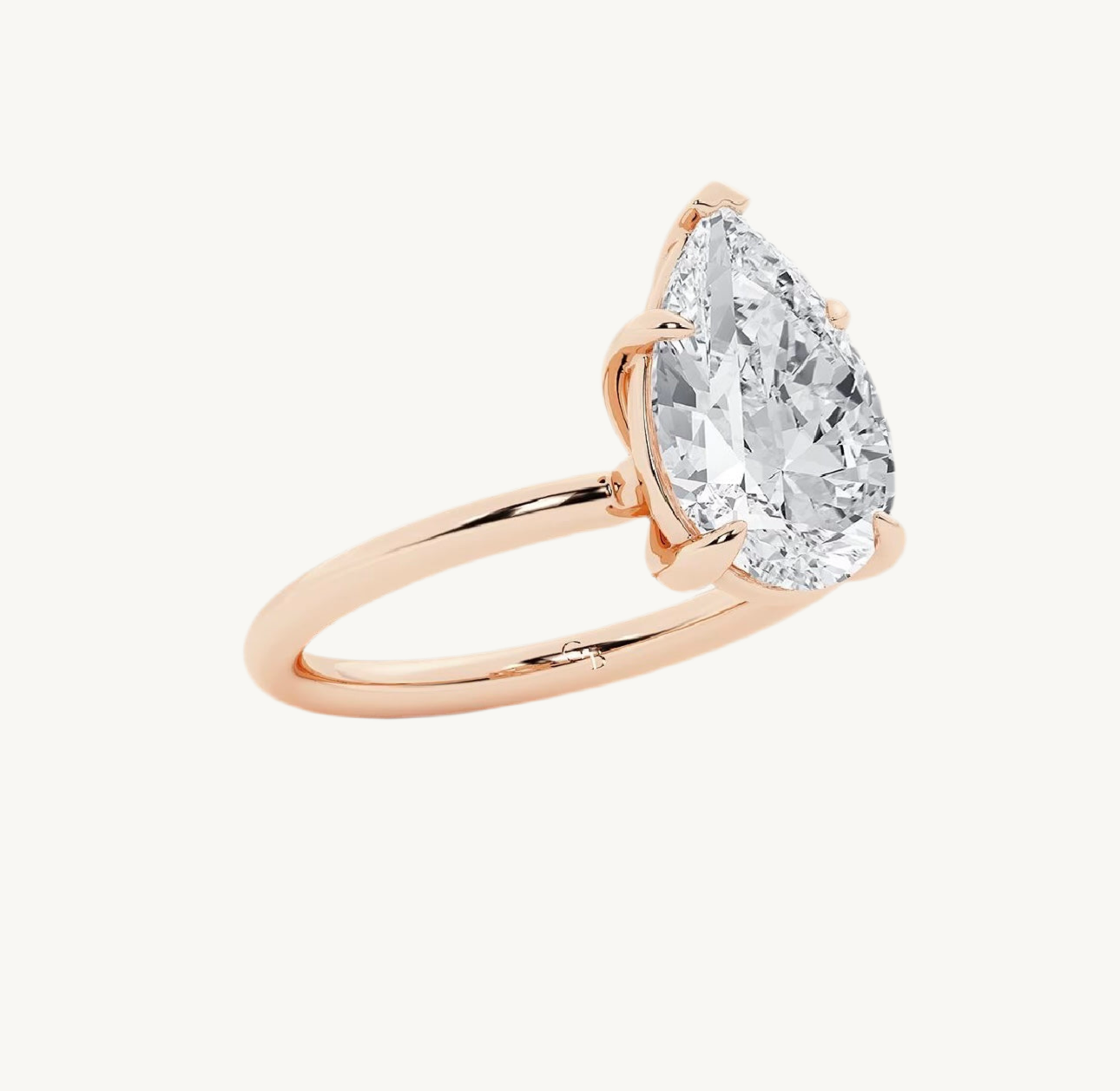 ,,Kate“ Tropfen Solitär Lab grown Diamant Ringe Lab Diamond Labgrownlove Handgefertigt Jetzt einkaufen rose gold