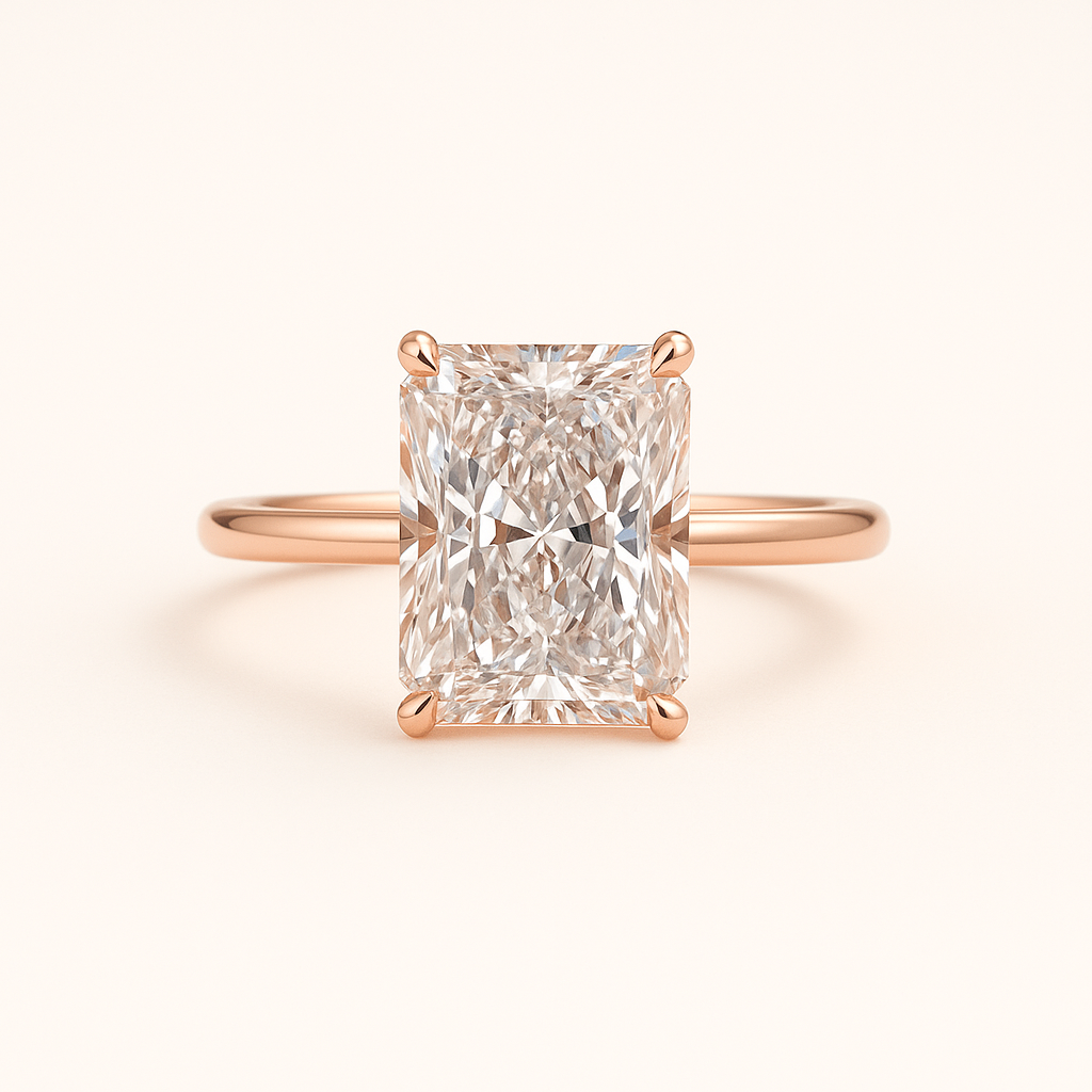 „Jenny“ Solitär Radiant Lab grown Diamant Verlobungsring Ringe Lab Diamond Labgrownlove Handgefertigt Jetzt einkaufen