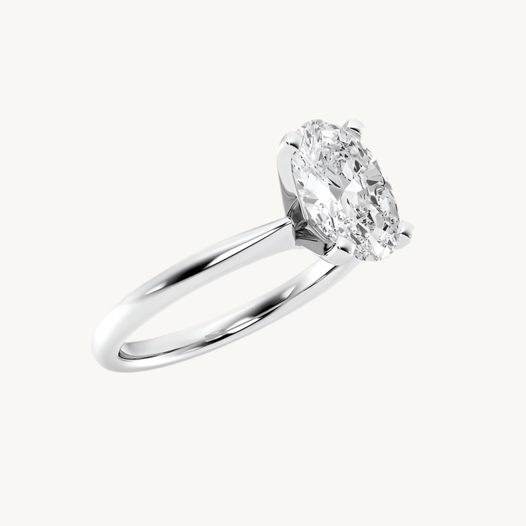 „Mira“ Oval Lab grown Diamant Ringe Lab Diamond Labgrownlove Handgefertigt Jetzt einkaufen silberfarbig solitär