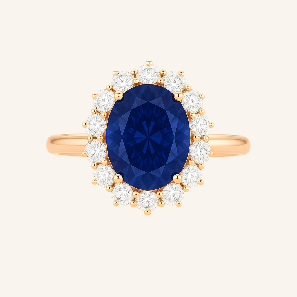 „Petunia“ Halo Brilliant Lab grown Diamant Ringe Lab Diamond Labgrownlove Handgefertigt Jetzt einkaufen ovalschliff