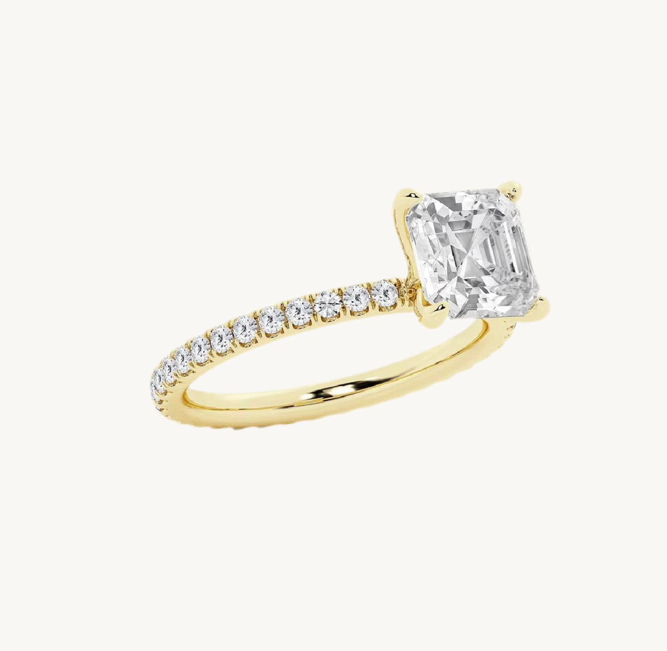 „Taylor“ Asscher Eternity Lab grown Diamant Ringe Lab Diamond Labgrownlove Handgefertigt Jetzt einkaufen gold verlobung