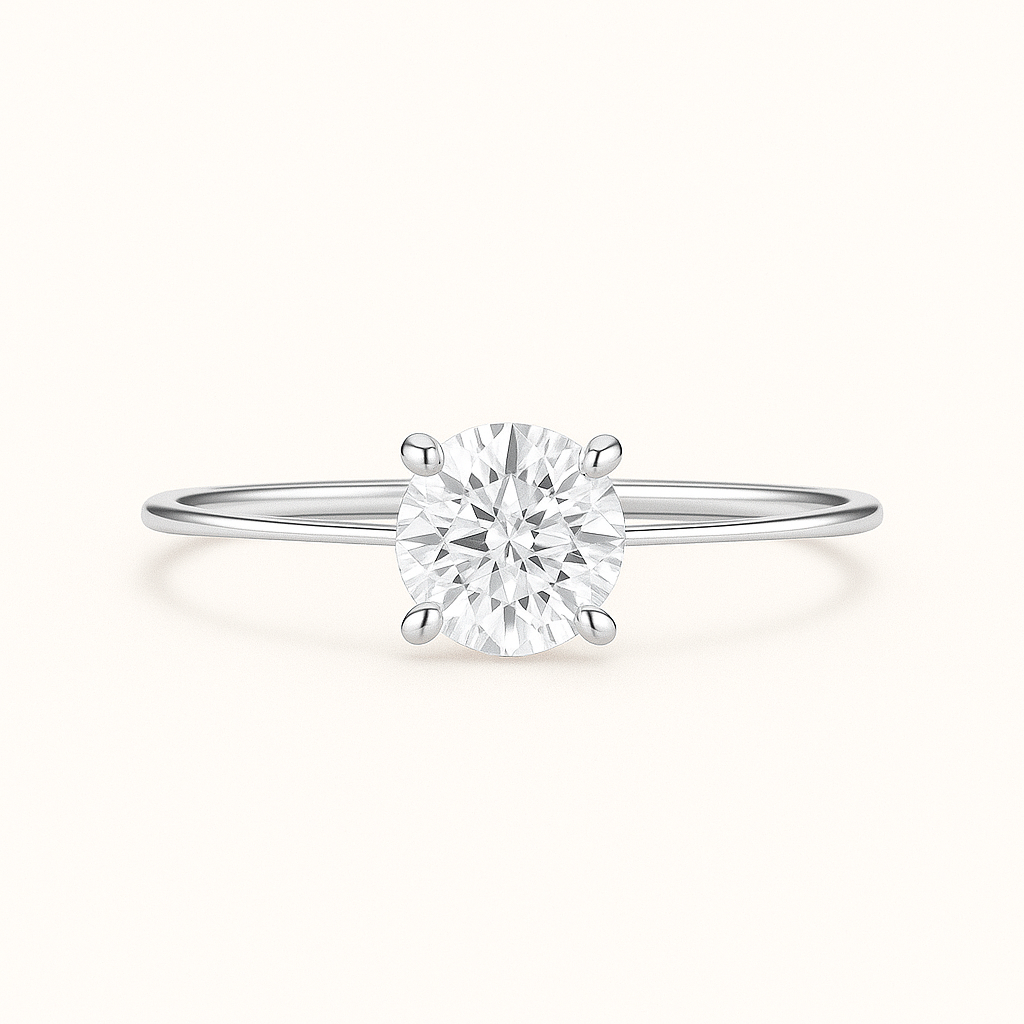 Sveta – Brilliant Solitär Verlobungsring, natürlicher Diamant