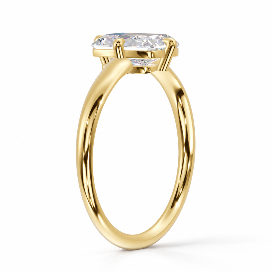 Lethizia – Radiant Low Setting Verlobungsring | Labordiamant