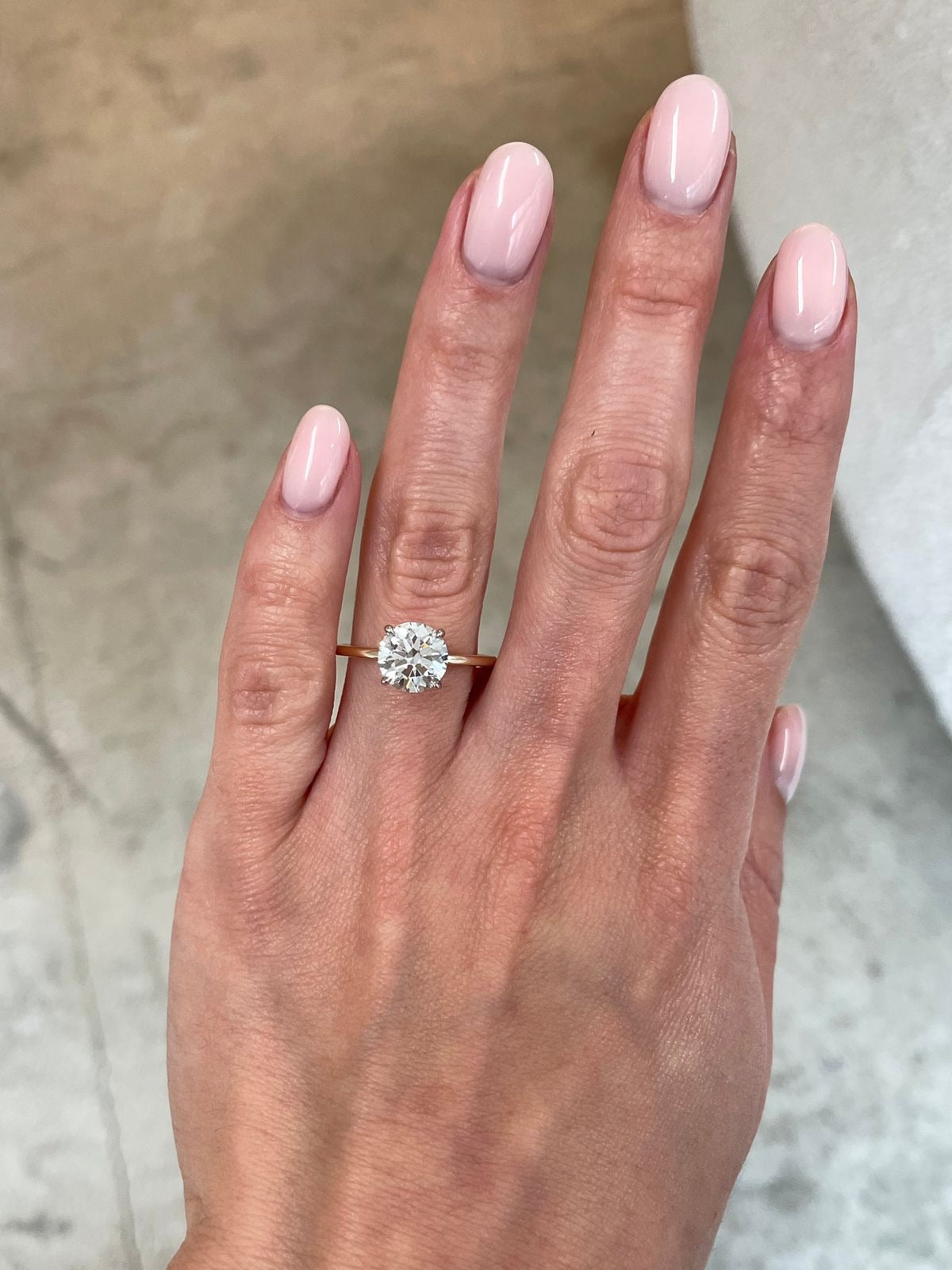 Ida - Brilliant Solitär Verlobungsring aus 14k Roségold mit einem funkelnden Diamanten - laborgezüchtet, handgefertigt & nachhaltig - von Labgrownlove