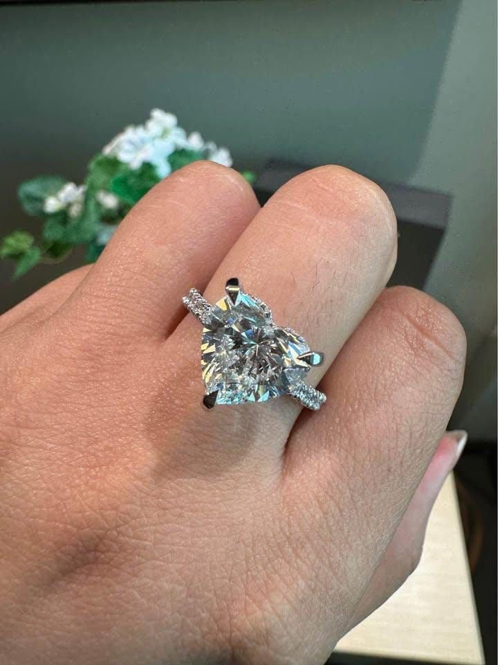 Sandy Verlobungsring – Herzförmiger Lab grown Diamant Eternity Ringe Lab Diamond Labgrownlove Handgefertigt