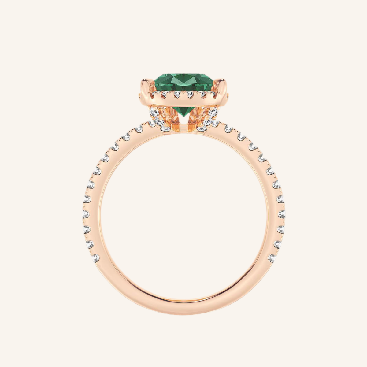 „Diana“ Halo Tropfen Lab grown Diamant Ringe Lab Diamond Labgrownlove Handgefertigt Jetzt einkaufen rose gold verlobung