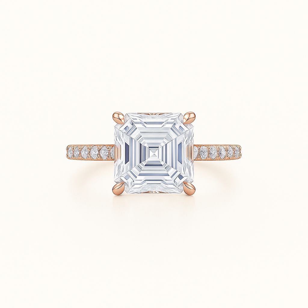 „Taylor“ Asscher Eternity Lab grown Diamant Ringe Lab Diamond Labgrownlove Handgefertigt Jetzt einkaufen asscher