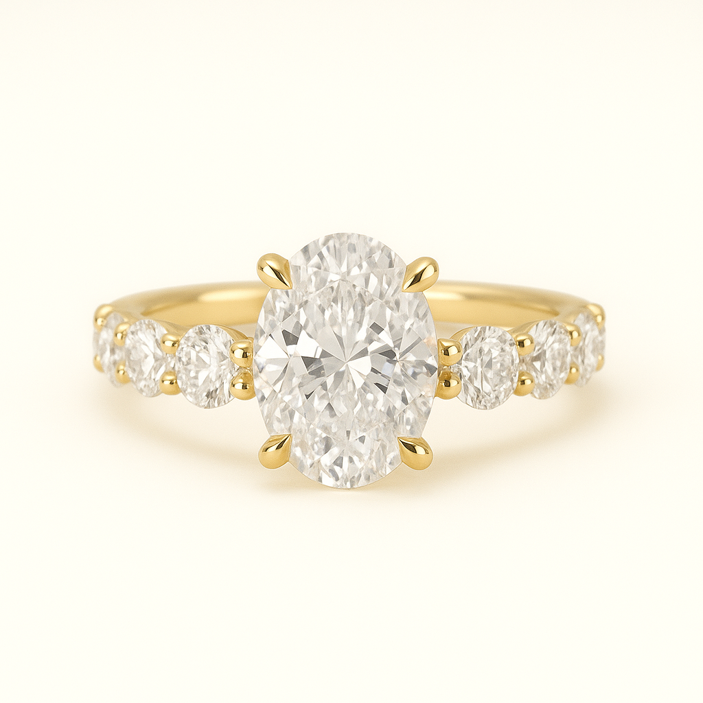 „Georgia“ Eternity Oval Lab grown Diamant Ringe Lab Diamond Labgrownlove Handgefertigt Jetzt einkaufen ovalschliff