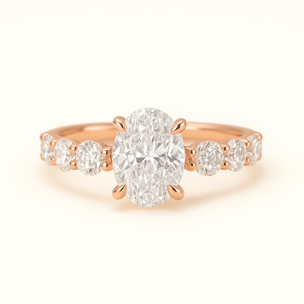 „Georgia“ Eternity Oval Lab grown Diamant Ringe Lab Diamond Labgrownlove Handgefertigt Jetzt einkaufen rose gold