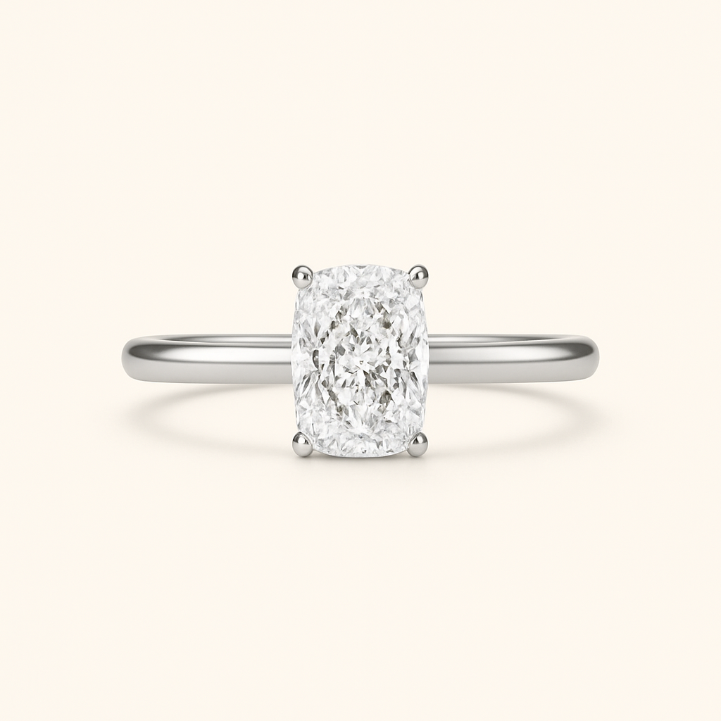 ,,Victoria“ Elongated Cushion Solitär Lab grown Diamant Ringe Lab Diamond Labgrownlove Handgefertigt Jetzt einkaufen