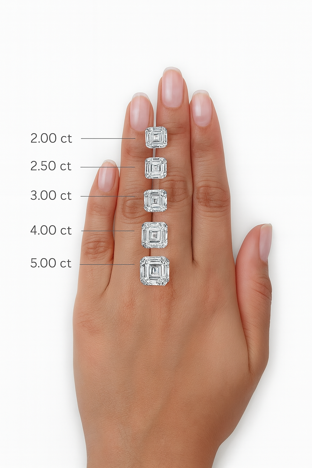 „Clara“ Solitär Asscher Lab grown Diamant Ringe Lab Diamond Labgrownlove Handgefertigt Jetzt einkaufen hand