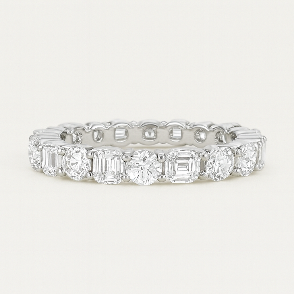 Gigi – Band Brilliant/Emerald Ehering, Laborgezüchtete Diamanten