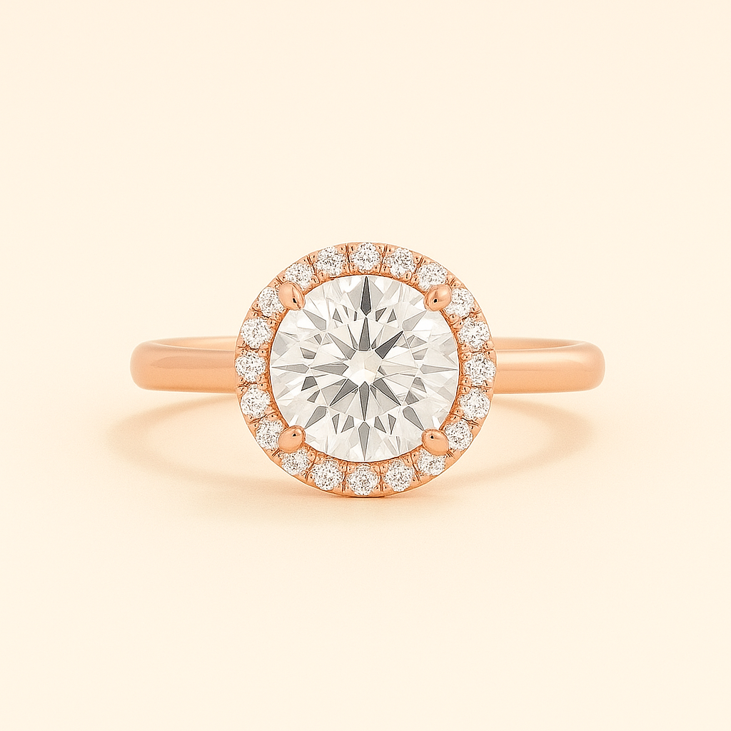 „Hailey“ Halo Brilliant Lab grown Diamant Verlobungsring Ringe Lab Diamond Labgrownlove Handgefertigt Jetzt einkaufen