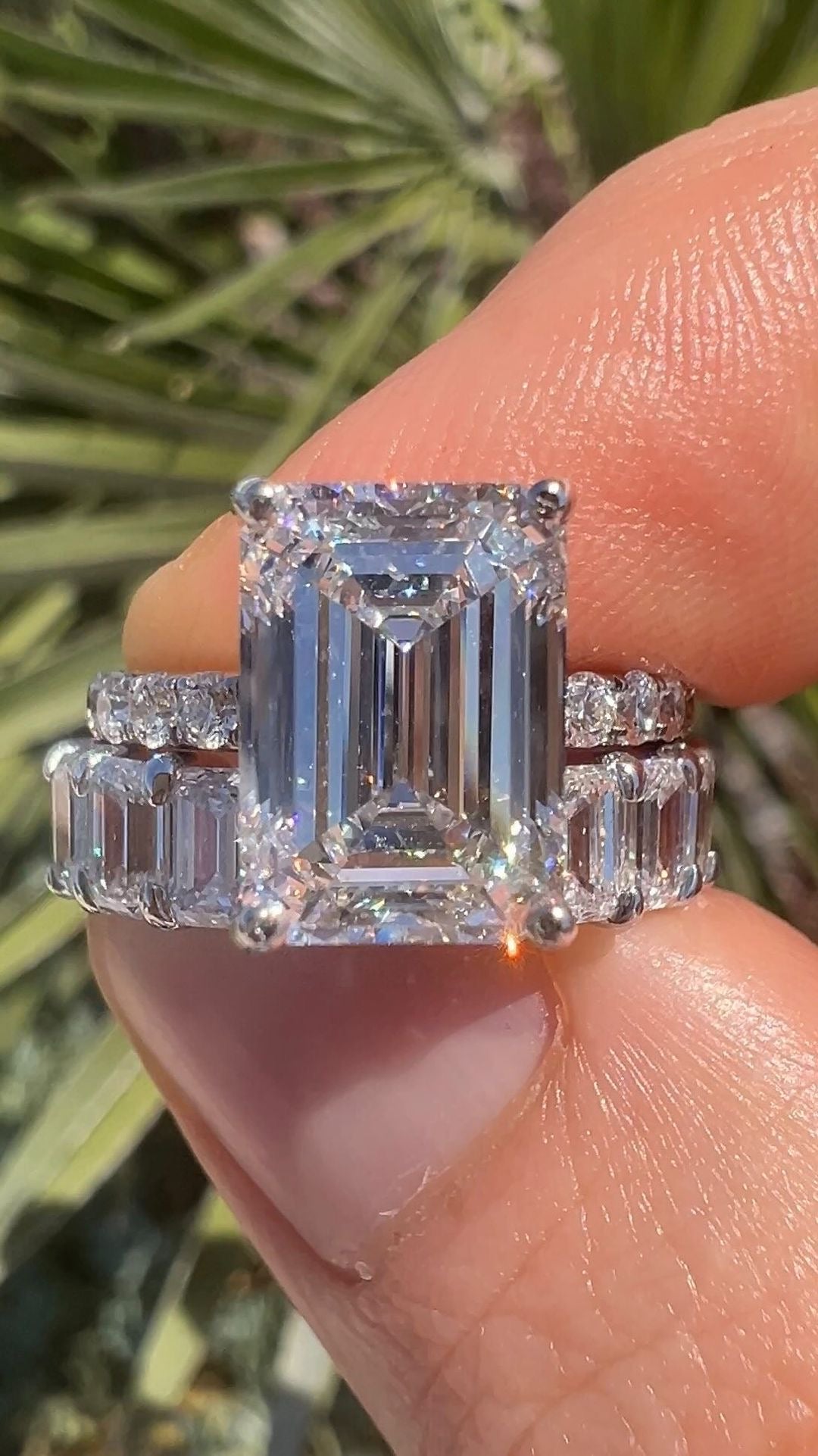 „Queen“ Emerald Lab grown Diamant Ringe Lab Diamond Labgrownlove Handgefertigt Jetzt einkaufen smaragdschliff diamant