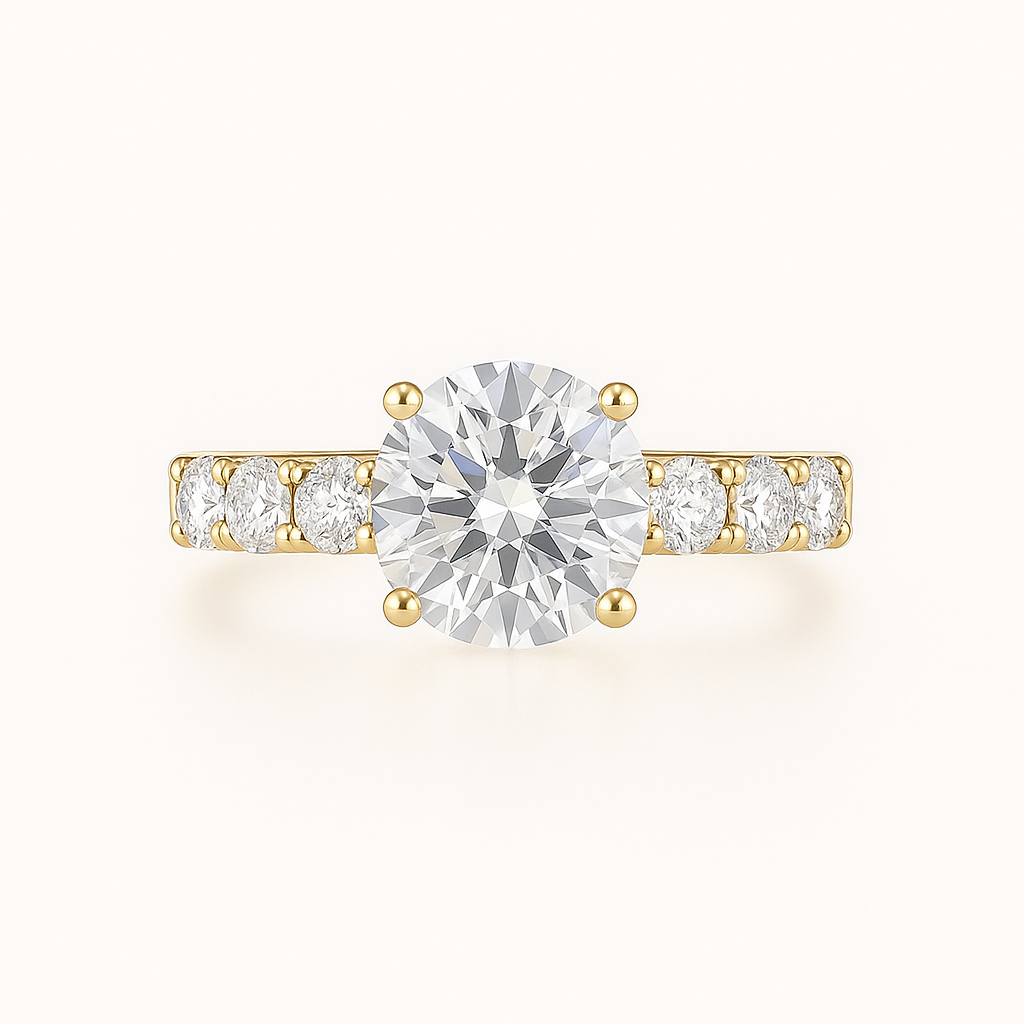 „Lizzy“ Eternity Brilliant Lab grown Diamant Ringe Lab Diamond Labgrownlove Handgefertigt Jetzt einkaufen gelb gold