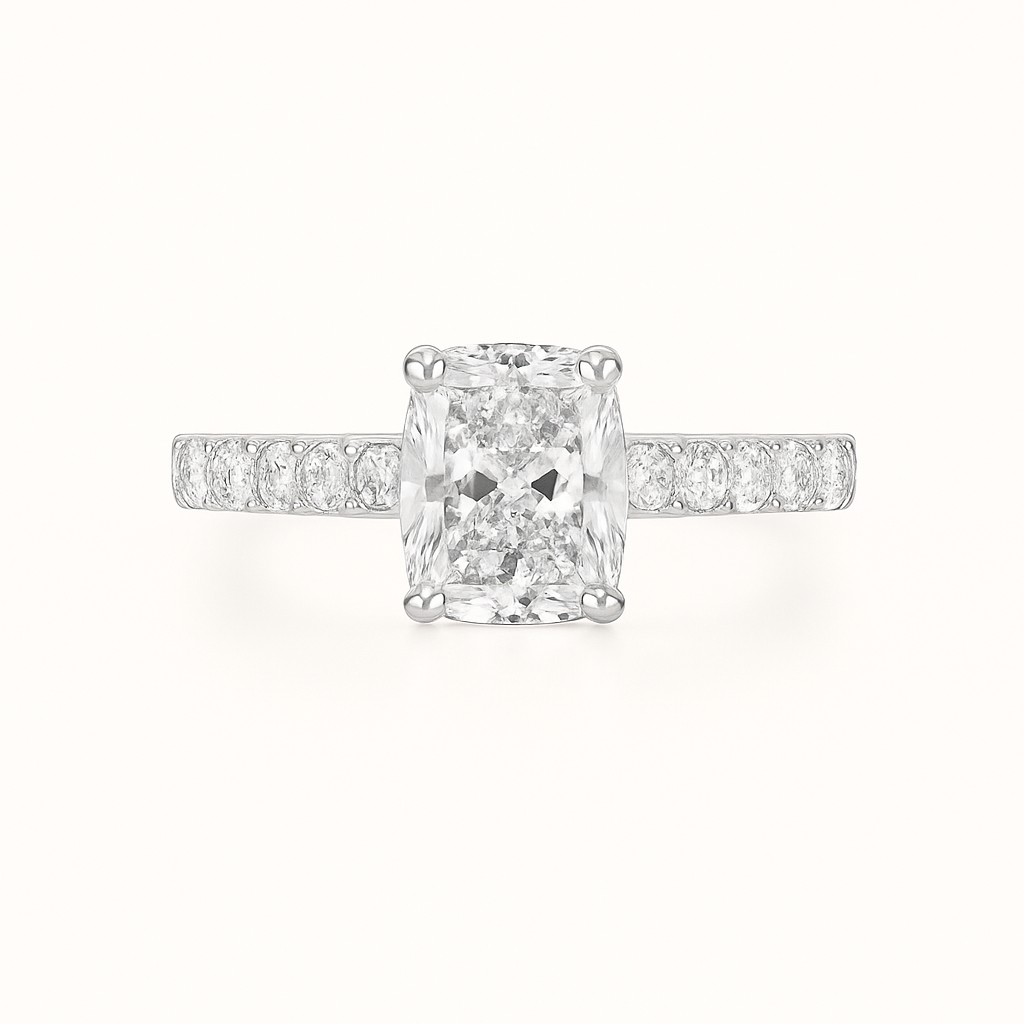 „Lori“ Eternity Kissen Lab grown Diamant Ringe Lab Diamond Labgrownlove Handgefertigt Jetzt einkaufen kissenschliff