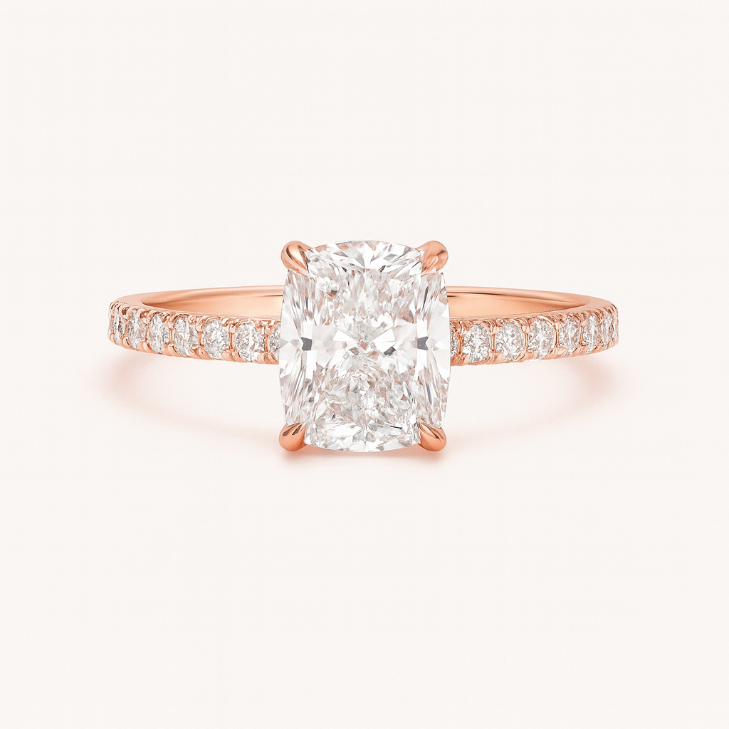 „Lori“ Eternity Kissen Lab grown Diamant Ringe Lab Diamond Labgrownlove Handgefertigt Jetzt einkaufen rose gold