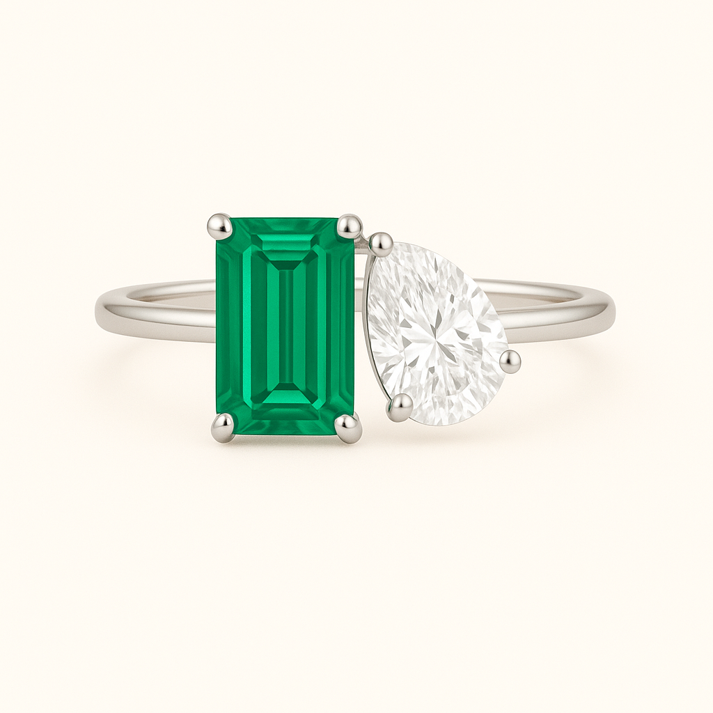 „Ruby“ Tropfen/ Cushion Lab grown Diamant Ringe Lab Diamond Labgrownlove Handgefertigt Jetzt einkaufen silber ring