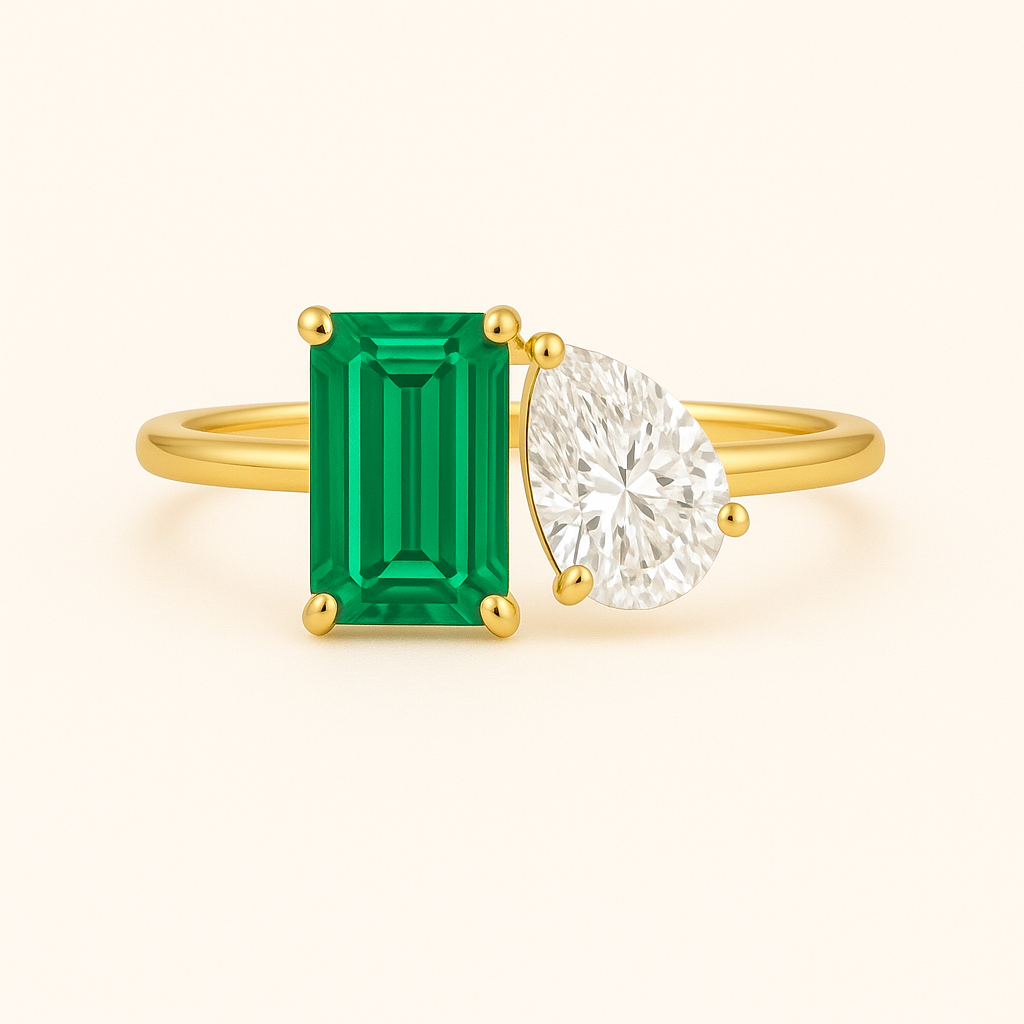 „Ruby“ Tropfen/ Cushion Lab grown Diamant Ringe Lab Diamond Labgrownlove Handgefertigt Jetzt einkaufen gold ring