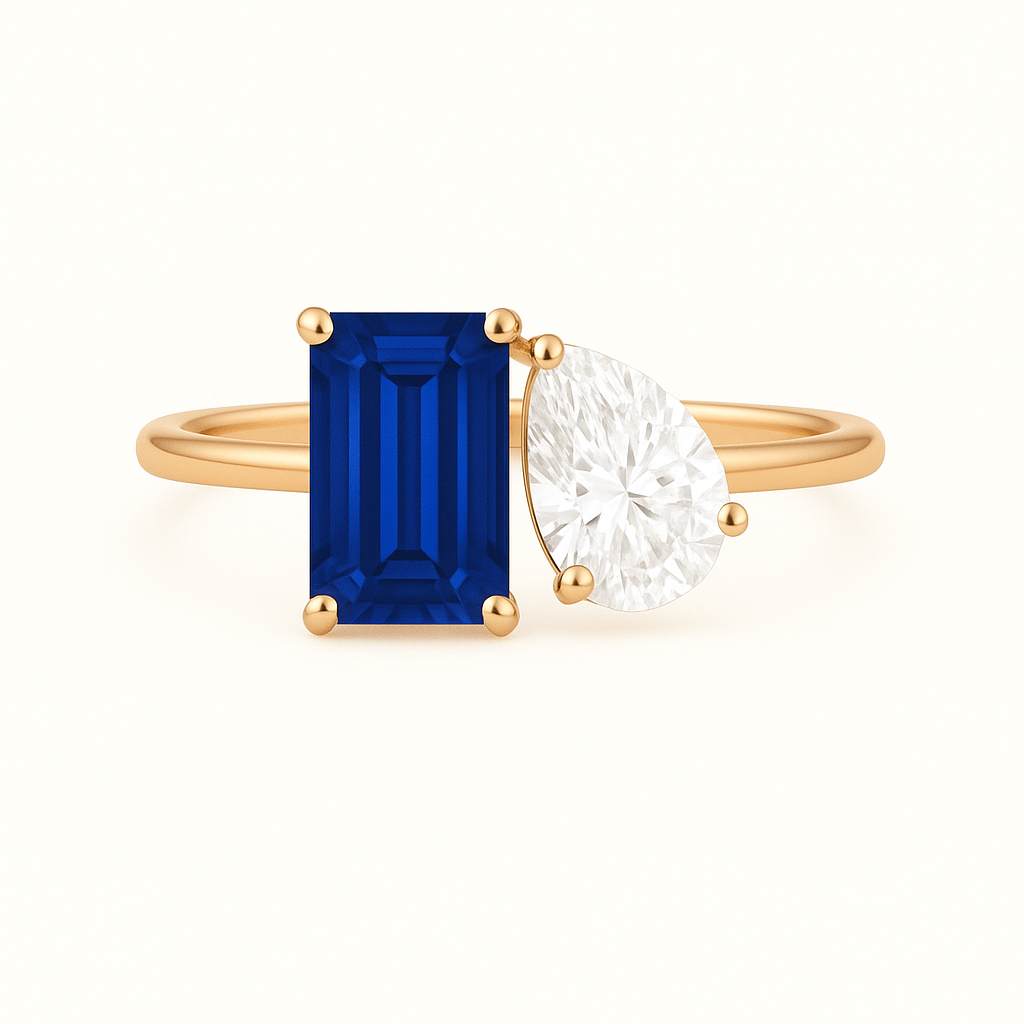 „Ruby“ Tropfen/ Cushion Lab grown Diamant Ringe Lab Diamond Labgrownlove Handgefertigt Jetzt einkaufen gold ring