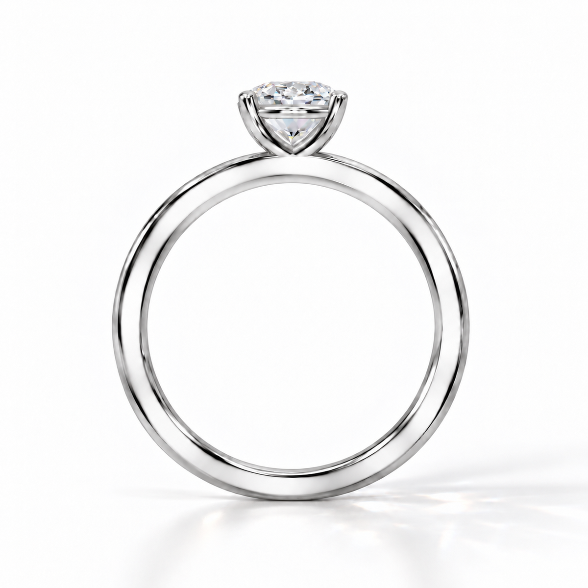 Viki – Oval Klassischer Solitär-Verlobungsring | Labordiamant