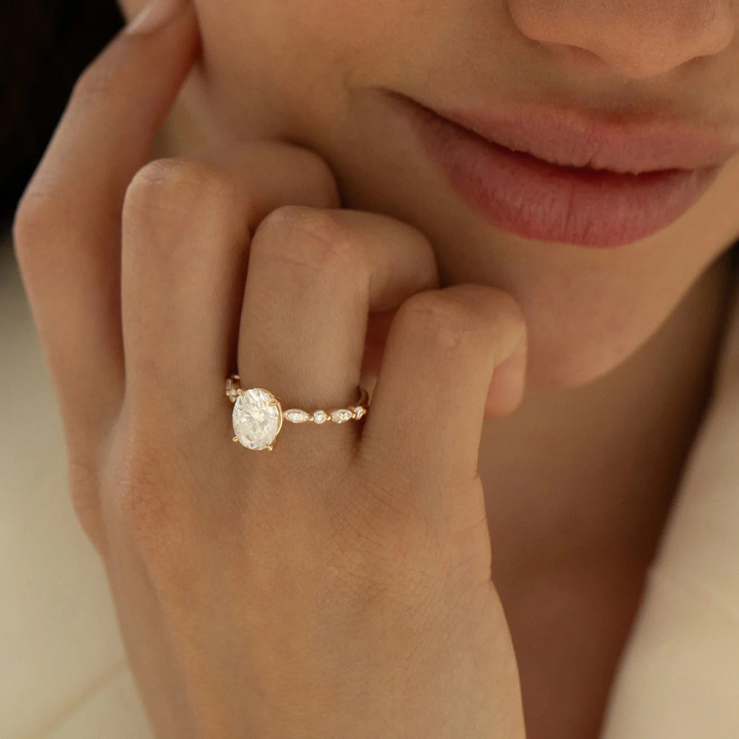 Chelsea Oval Lab grown Diamant | Verlobungsring Ringe Lab Diamond Labgrownlove Handgefertigt Jetzt einkaufen