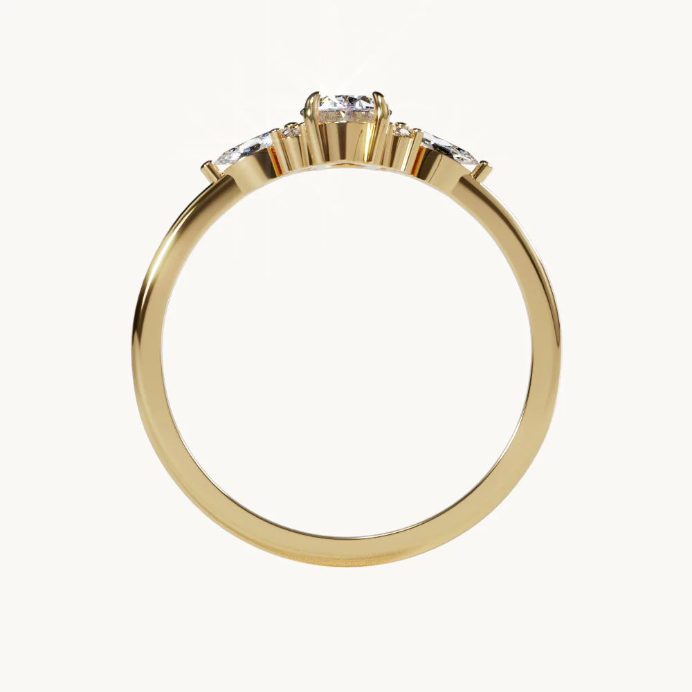 Flores Oval Lab Grown Diamant Verlobungsring | Solitaire Ringe Lab Diamond Labgrownlove Handgefertigt Jetzt einkaufen