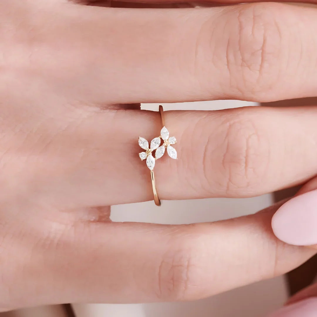 Flower Marquise Verlobungsring | Lab grown Diamant Ringe Lab Diamond Labgrownlove Handgefertigt Jetzt einkaufen zarte