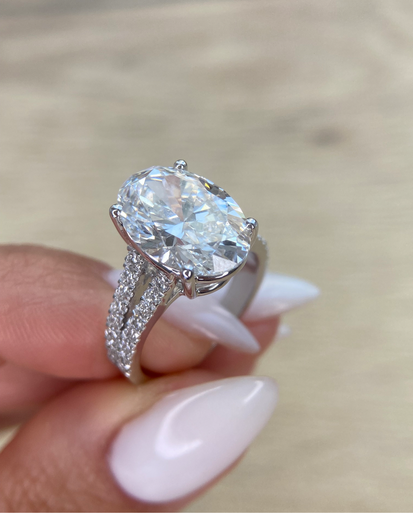 Jess Eternity Oval Lab grown Diamant | Verlobungsring Ringe Lab Diamond Labgrownlove Handgefertigt Jetzt einkaufen