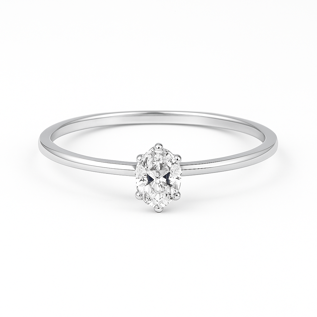 Laura Solitär Marquise Ring – Natürlicher Diamant Verlobungsring Ringe Natural Diamond Labgrownlove Handgefertigt