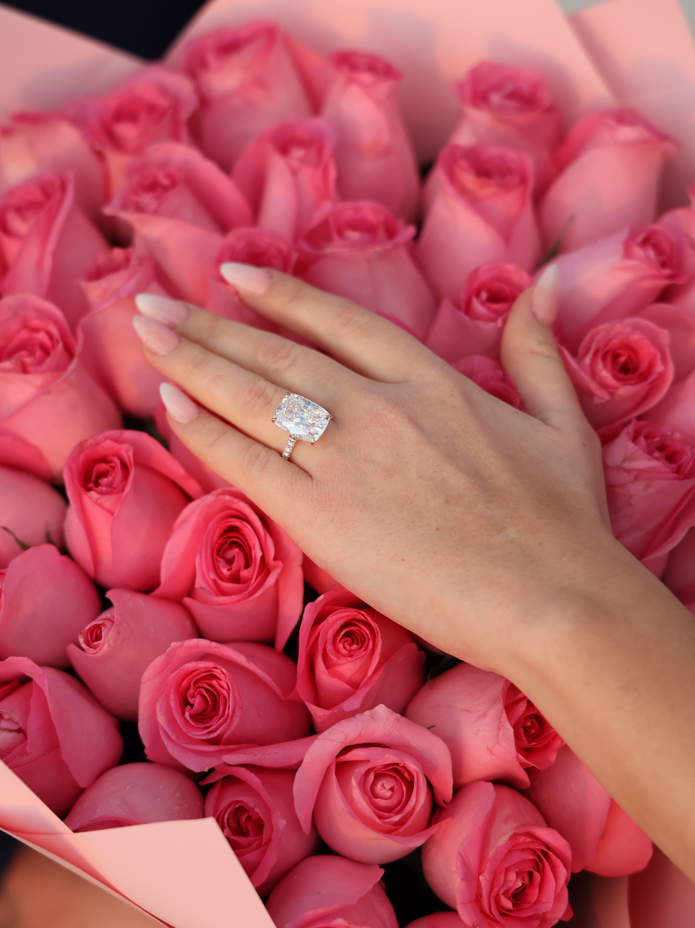 „Lori“ Eternity Kissen Lab grown Diamant Ringe Lab Diamond Labgrownlove Handgefertigt Jetzt einkaufen frauensache hand