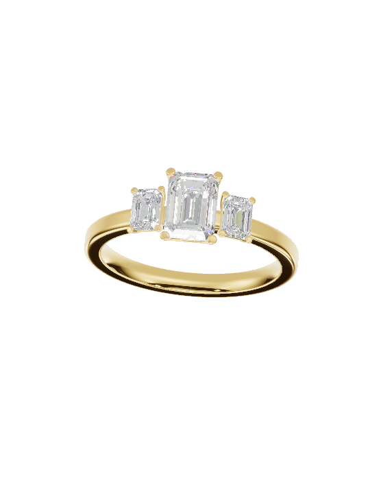 Emerald Three Stone