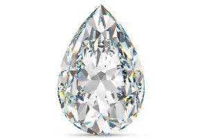 Tropfen Brillant Diamant im Brillantschliff, funkelnd und zertifiziert – Labgrownlove
