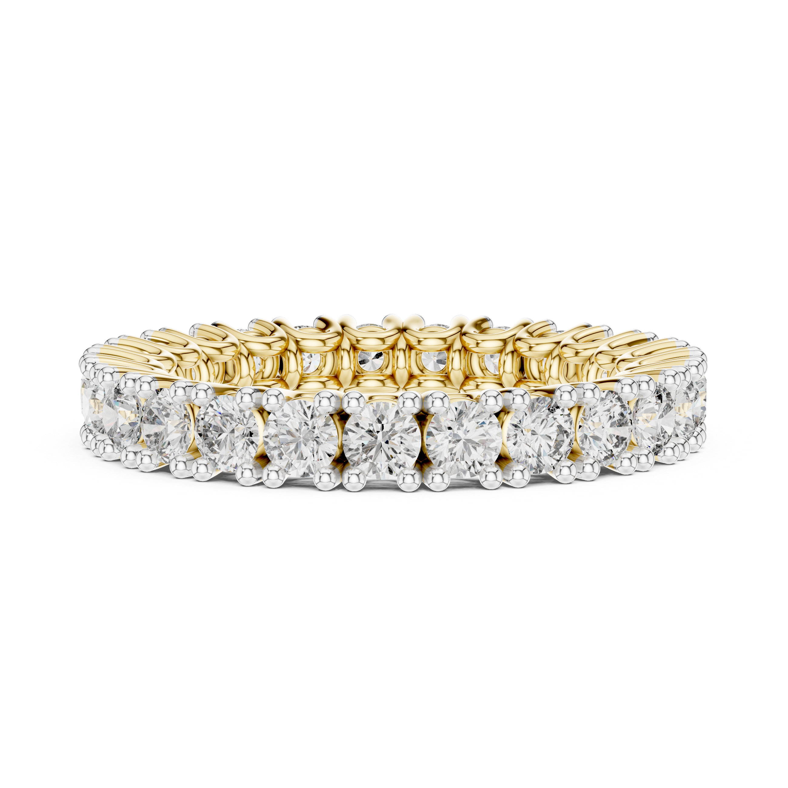 Lizzy – Anillo de boda Band Brilliant, diamantes cultivados en laboratorio 