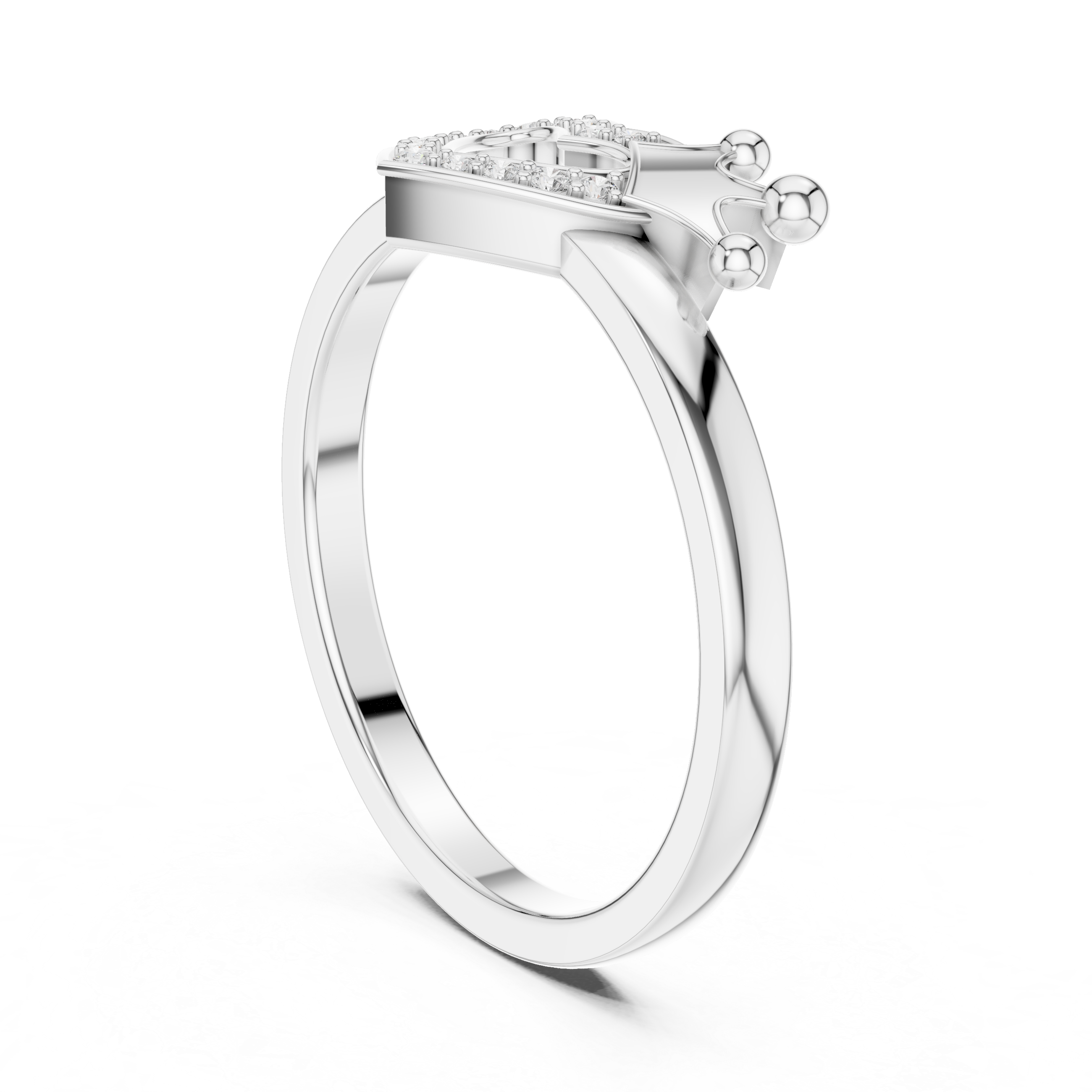 Amira - Herz Verlobungsring aus 14k Weißgold mit einem funkelnden, laborgezüchteten Diamanten - handgefertigt & nachhaltig - von Labgrownlove 