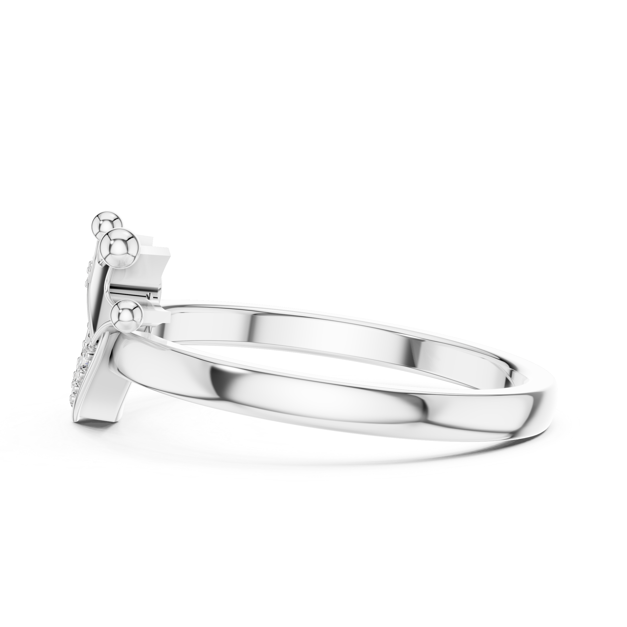 Amira - Herz Verlobungsring aus 14k Weißgold mit einem funkelnden, laborgezüchteten Diamanten - handgefertigt & nachhaltig - von Labgrownlove 