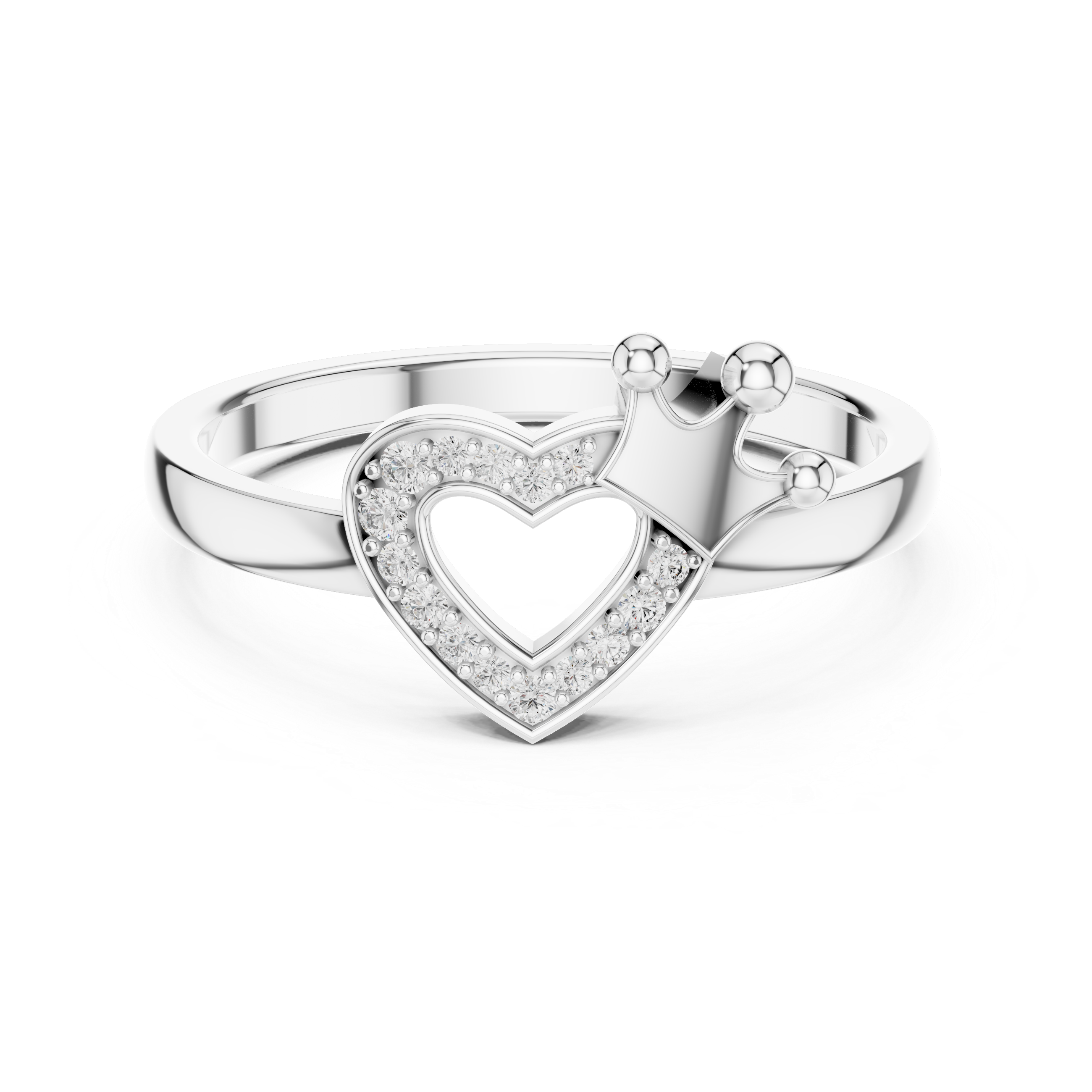 Amira - Herz Verlobungsring aus 14k Gelbgold mit einem funkelnden, laborgezüchteten Diamanten - handgefertigt & nachhaltig - von Labgrownlove 