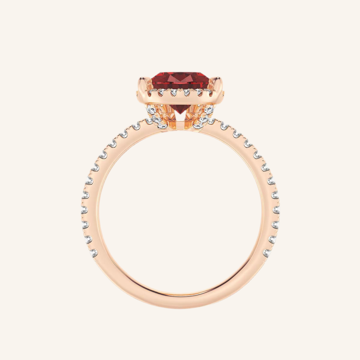 „Diana“ Halo Tropfen Lab grown Diamant Ringe Lab Diamond Labgrownlove Handgefertigt Jetzt einkaufen rose gold ring