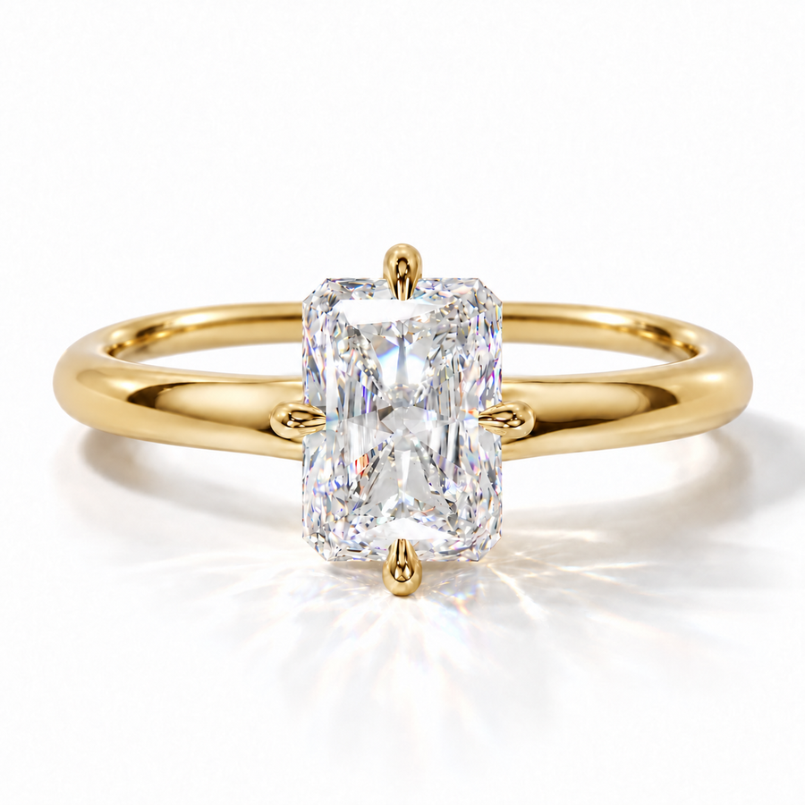 Lethizia – Radiant Low Setting Verlobungsring | Labordiamant