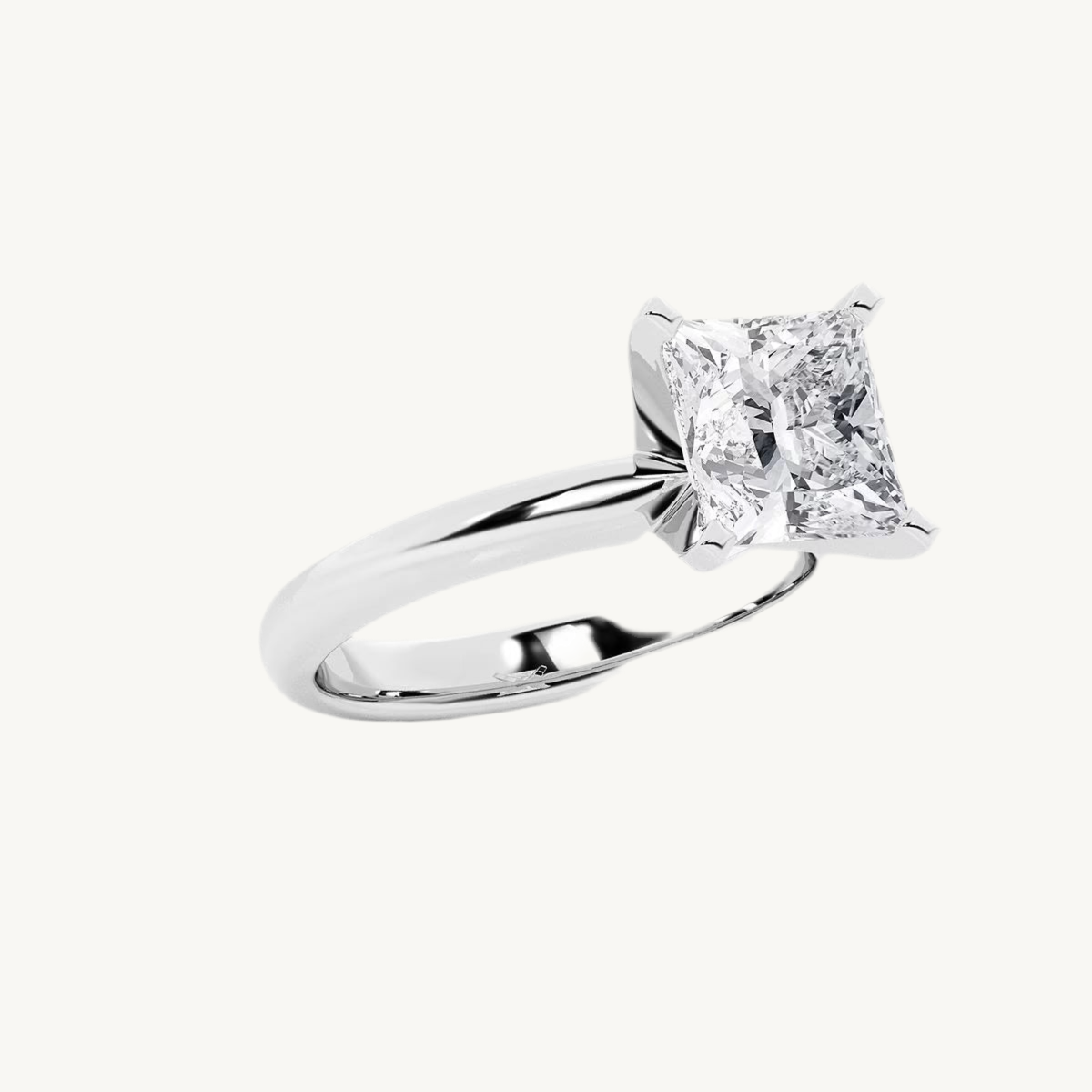 „Elainé“ Princess Lab grown Diamant Ringe Lab Diamond Labgrownlove Handgefertigt Jetzt einkaufen weiß gold verlobung