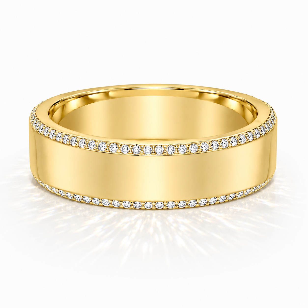 Anahita – Eleganter Ehering aus 14K Gelbgold, klassisch poliert, schlicht & zeitlos, handgefertigt 