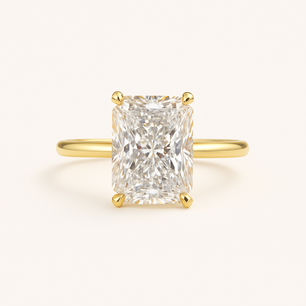 „Jenny“ Solitär Radiant Lab grown Diamant Verlobungsring Ringe Lab Diamond Labgrownlove Handgefertigt Jetzt einkaufen