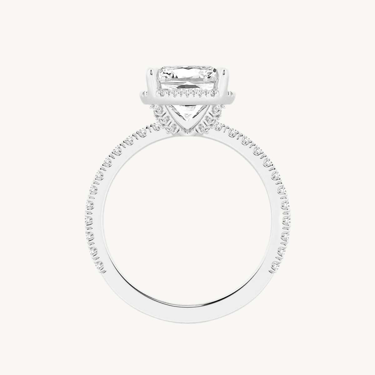 „Susi“ Halo Kissen Lab grown Diamant Ringe Lab Diamond Labgrownlove Handgefertigt Jetzt einkaufen weiß gold verlobung