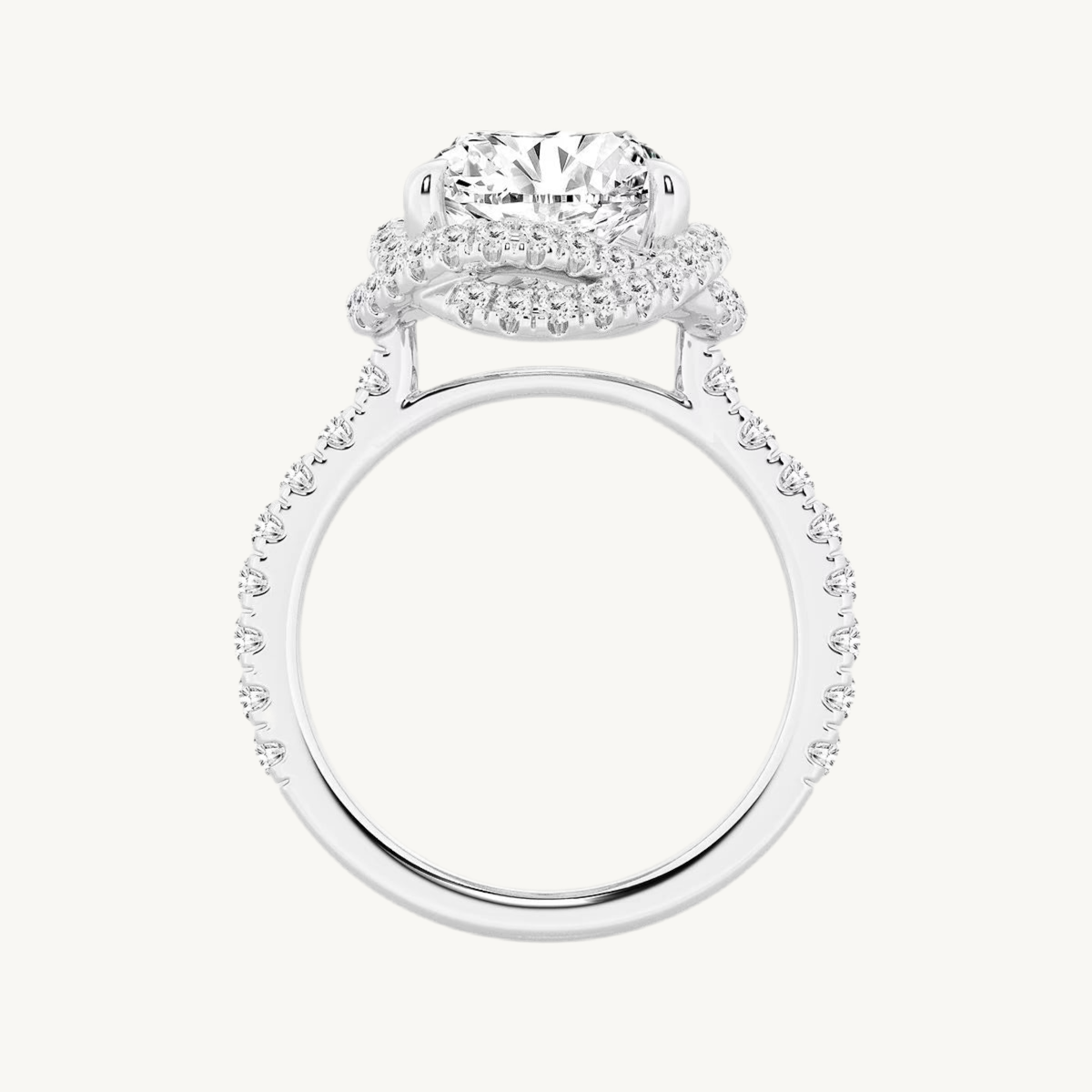 „Gaby“ Halo Oval Lab grown Diamant Verlobungsring Ringe Lab Diamond Labgrownlove Handgefertigt Jetzt einkaufen diamant