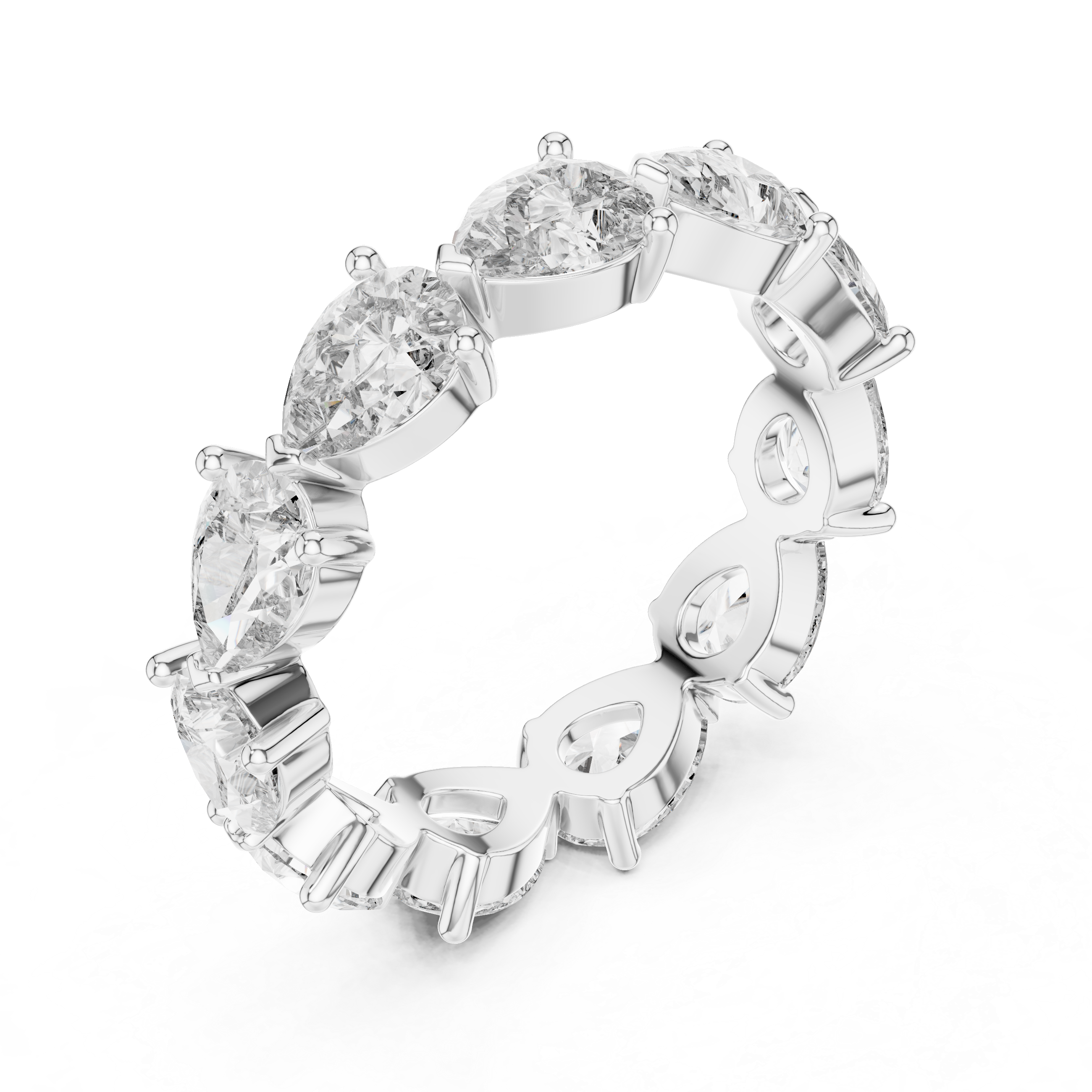 Brilliant Diamond Cluster in Silver